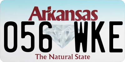 AR license plate 056WKE