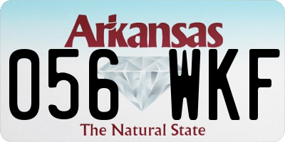 AR license plate 056WKF