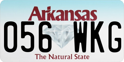 AR license plate 056WKG