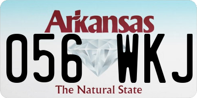 AR license plate 056WKJ