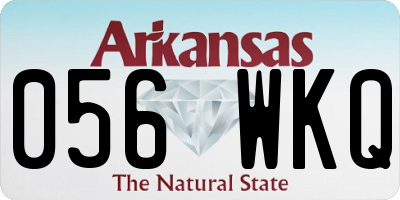 AR license plate 056WKQ
