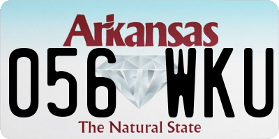 AR license plate 056WKU