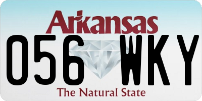 AR license plate 056WKY