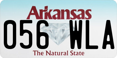 AR license plate 056WLA