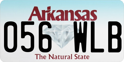 AR license plate 056WLB