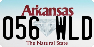AR license plate 056WLD