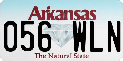 AR license plate 056WLN