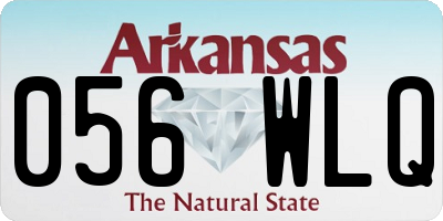 AR license plate 056WLQ