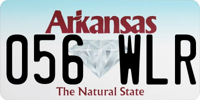 AR license plate 056WLR