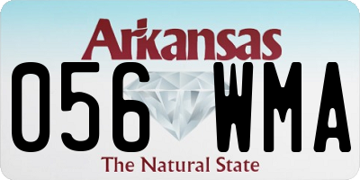 AR license plate 056WMA
