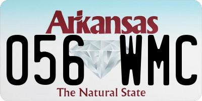 AR license plate 056WMC