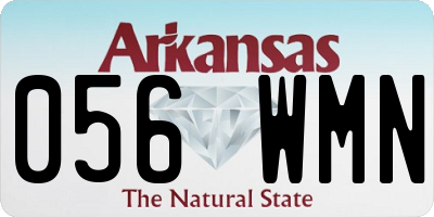 AR license plate 056WMN