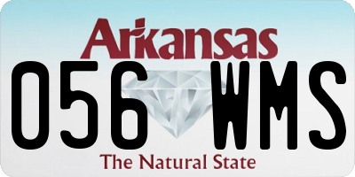 AR license plate 056WMS