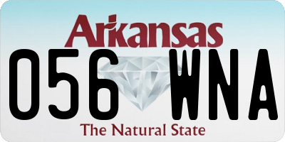 AR license plate 056WNA