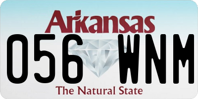 AR license plate 056WNM