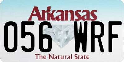 AR license plate 056WRF