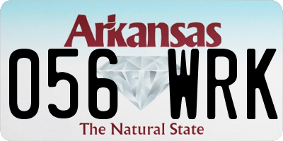 AR license plate 056WRK