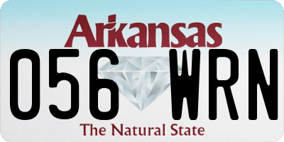 AR license plate 056WRN