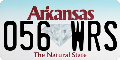 AR license plate 056WRS