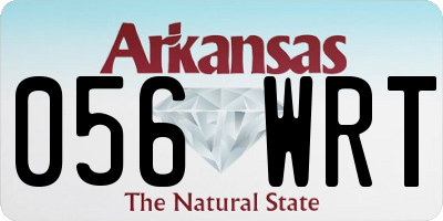 AR license plate 056WRT