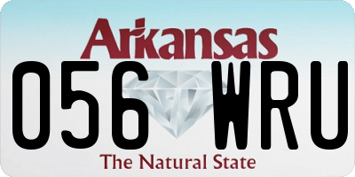 AR license plate 056WRU