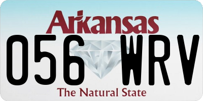 AR license plate 056WRV