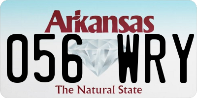 AR license plate 056WRY