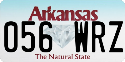 AR license plate 056WRZ