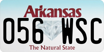 AR license plate 056WSC