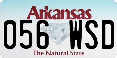 AR license plate 056WSD