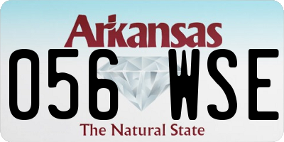 AR license plate 056WSE