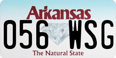 AR license plate 056WSG
