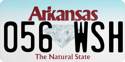 AR license plate 056WSH
