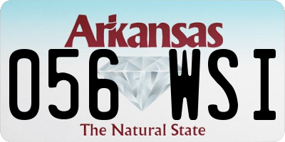 AR license plate 056WSI
