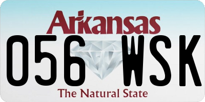 AR license plate 056WSK