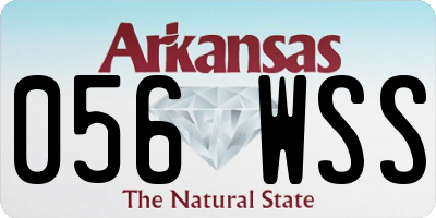 AR license plate 056WSS