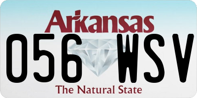 AR license plate 056WSV