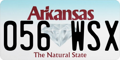 AR license plate 056WSX