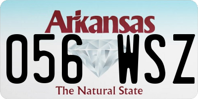 AR license plate 056WSZ