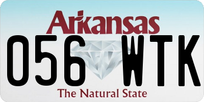 AR license plate 056WTK