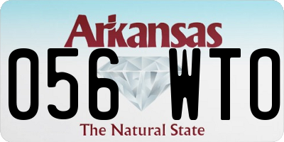 AR license plate 056WTO