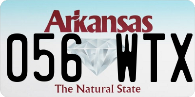 AR license plate 056WTX
