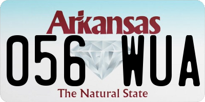 AR license plate 056WUA
