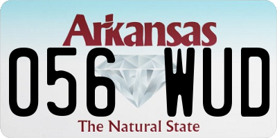 AR license plate 056WUD