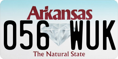 AR license plate 056WUK
