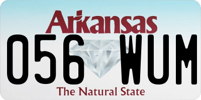 AR license plate 056WUM