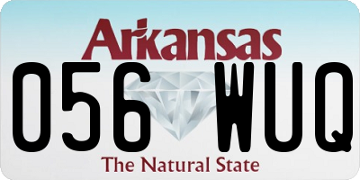 AR license plate 056WUQ