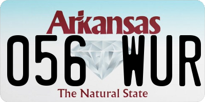 AR license plate 056WUR