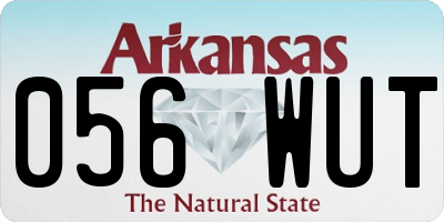AR license plate 056WUT