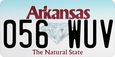 AR license plate 056WUV
